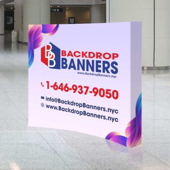 10 ft Curve Velcro Pop Up Display
