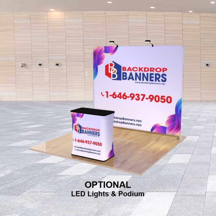 8 ft Straight Tension Fabric Display