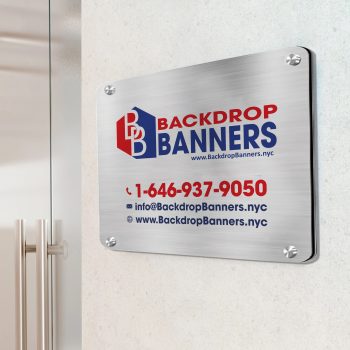 Brushed Aluminum Signs