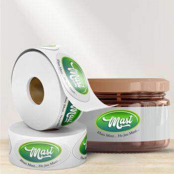 Oval Roll Labels