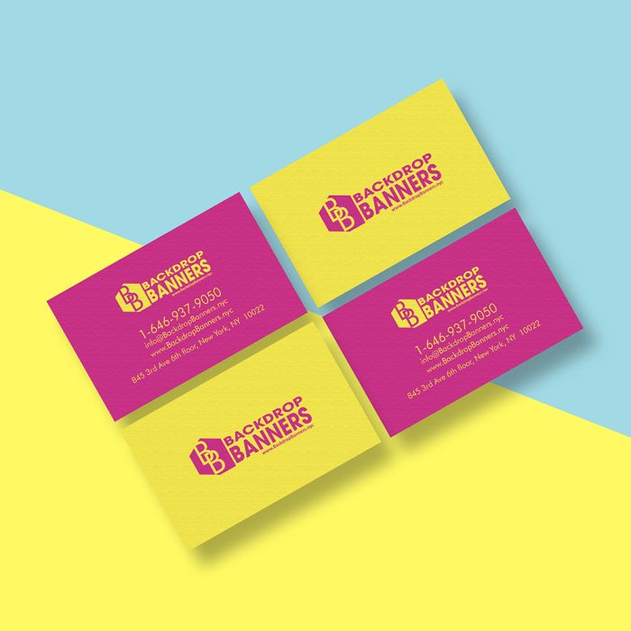 Spot Color Raised Ink Business Cards